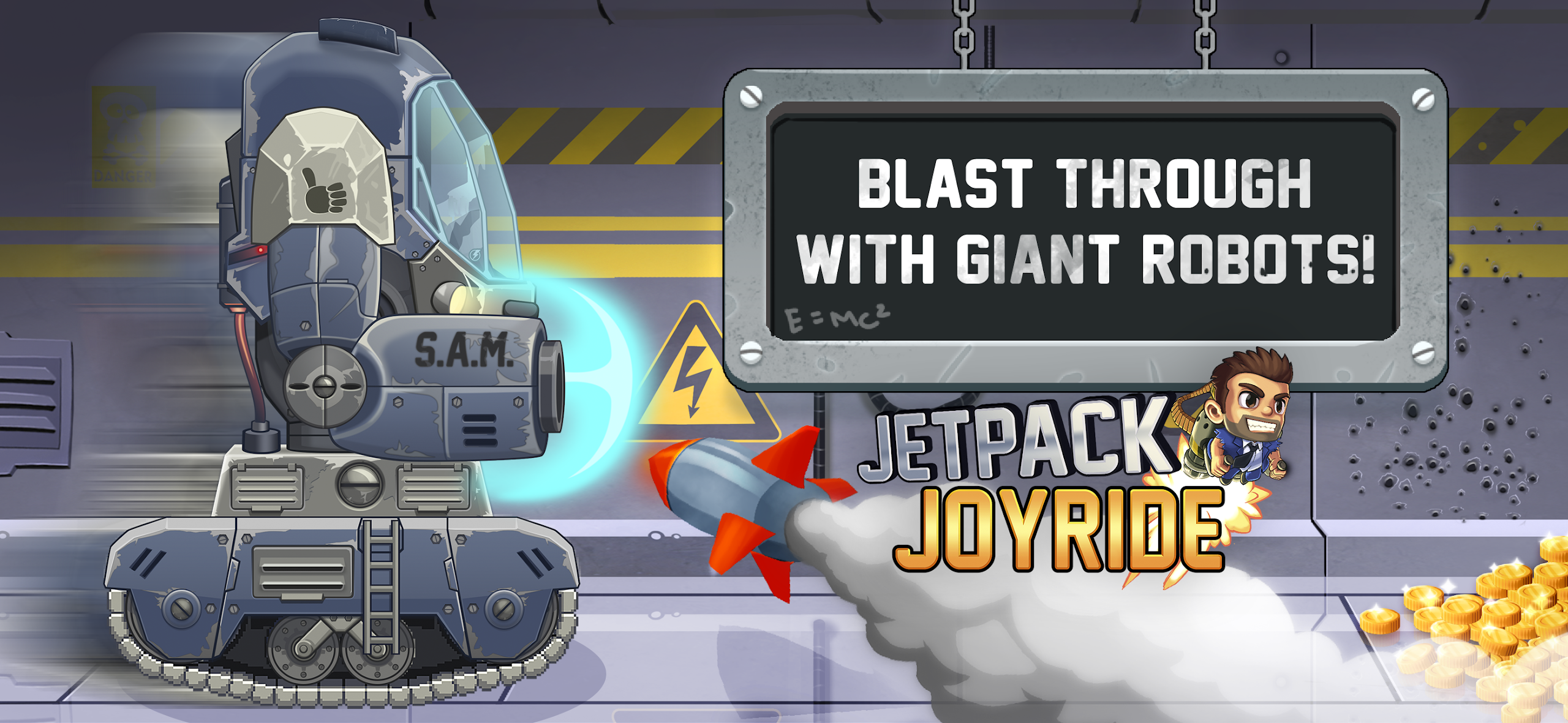 Zrzut ekranu Jetpack Joyride - pojazdy